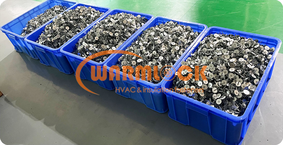 Flat Base Duct Liner Pins