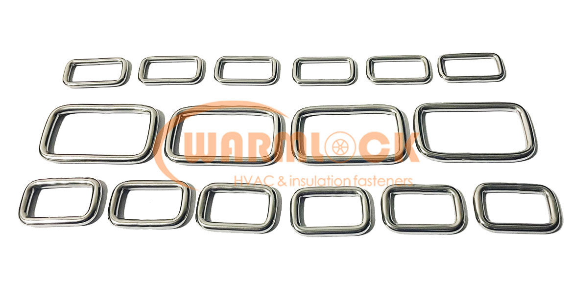 Stainless steel welded rectangular Rings